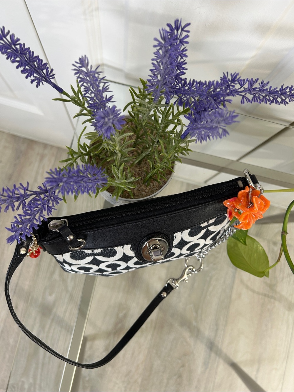 Coach Vintage Signature Pattern Mini Bag - Picture 9 of 11
